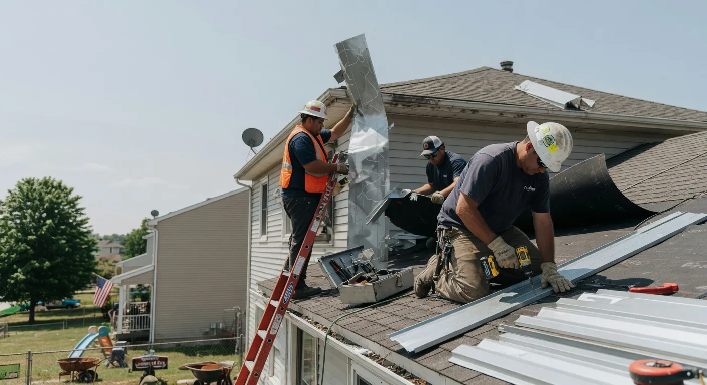 Storm Damage Metal Roof Repair in Oilville, VA